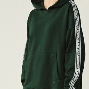 Tory Sport French Terry hoodie. Conifer (green) size small.